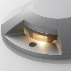 Lucande LED-Bodenstrahler Jeffrey, silber, 4 Lichtaustritte