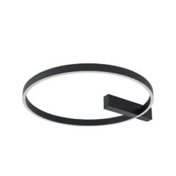 Lucande LED-Deckenlampe Isalin, 60 cm, schwarz, CCT, dimmbar