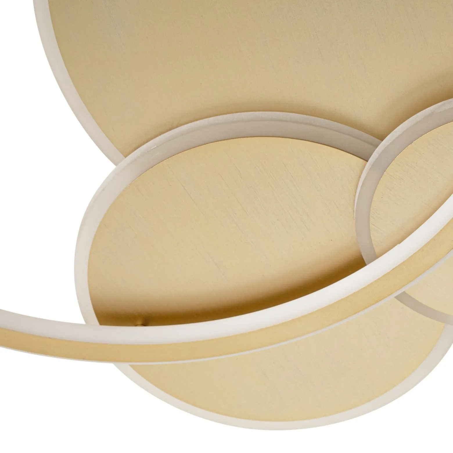 Lucande LED-Deckenleuchte Circulo, gold, 60 cm CCT, dimmbar