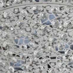 Lucande LED-Deckenleuchte Felias, chromfarben, Glas, Ø 35 cm