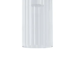 Lucande LED-Deckenleuchte Korvitha, 5-flammig, grau, Glas