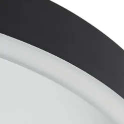 Lucande LED-Deckenleuchte Rotundo, Ø 40 cm, schwarz, dimmbar