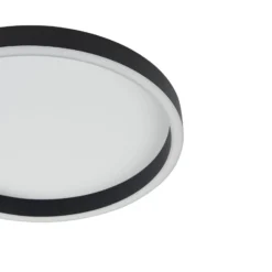 Lucande LED-Deckenleuchte Rotundo, Ø 40 cm, schwarz, dimmbar