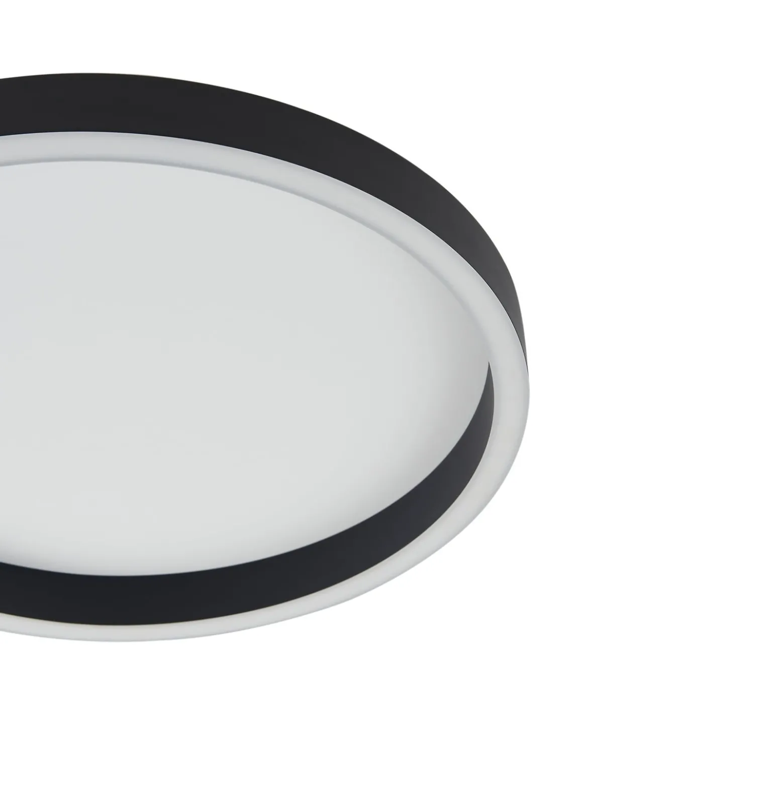 Lucande LED-Deckenleuchte Rotundo, Ø 40 cm, schwarz, dimmbar
