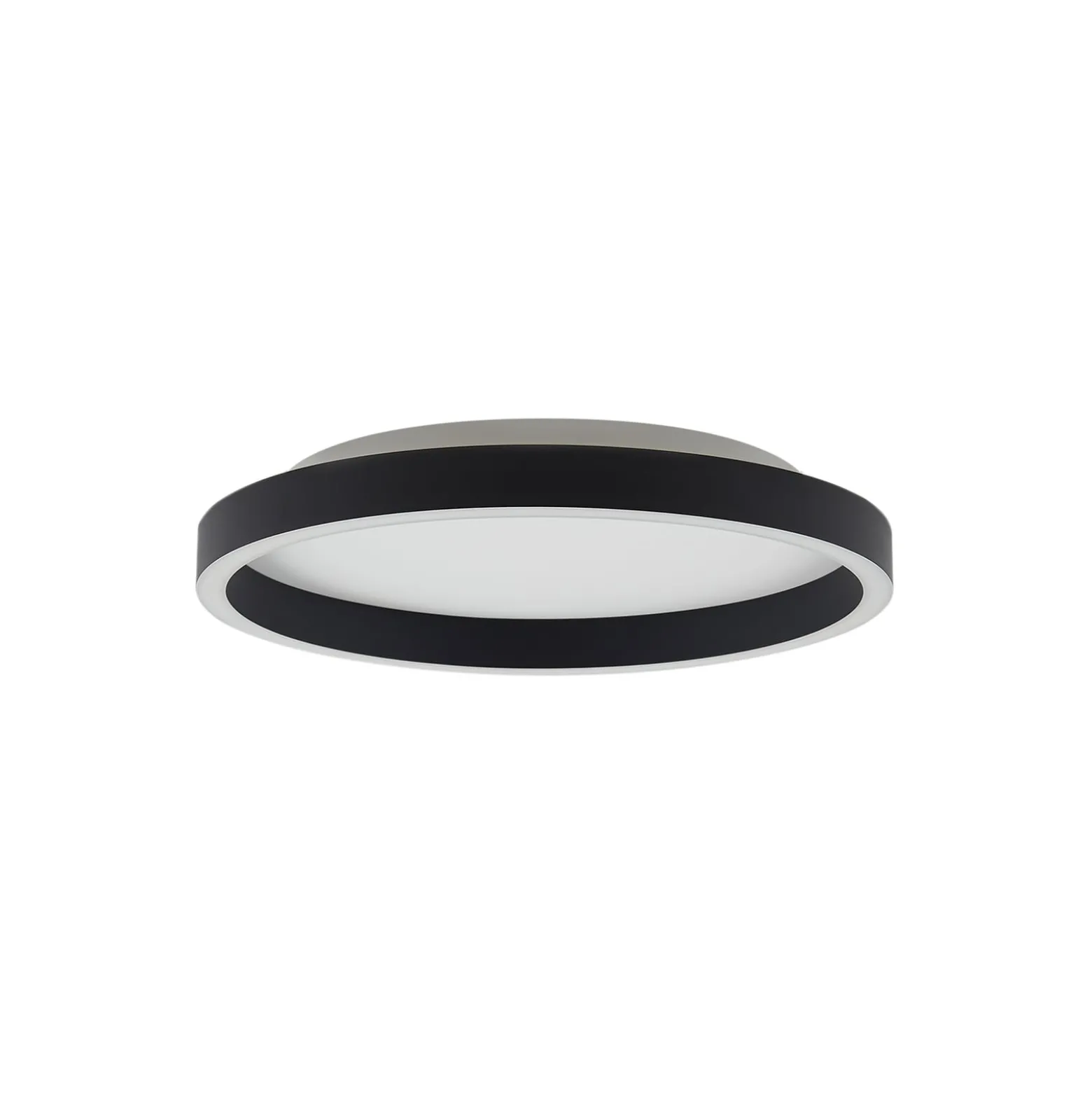 Lucande LED-Deckenleuchte Rotundo, Ø 40 cm, schwarz, dimmbar