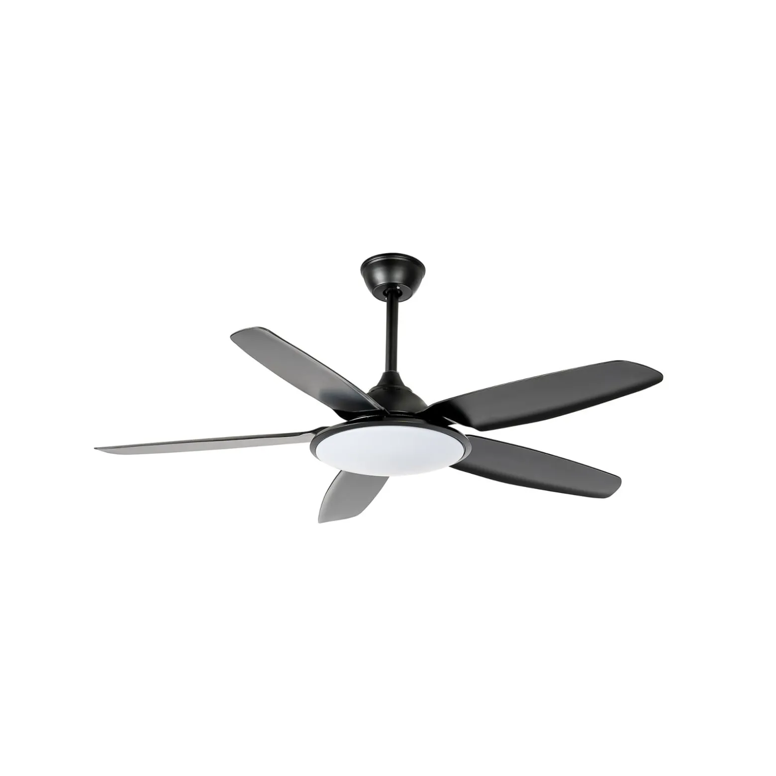Lucande LED-Deckenventilator Divian, schwarz, DC, leise, CCT