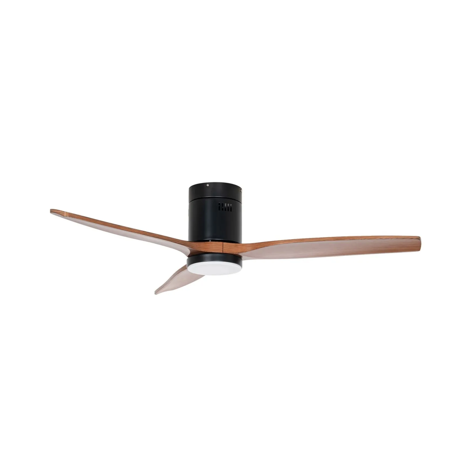 Lucande LED-Deckenventilator Brinia, Ø 132 cm, Holz, CCT