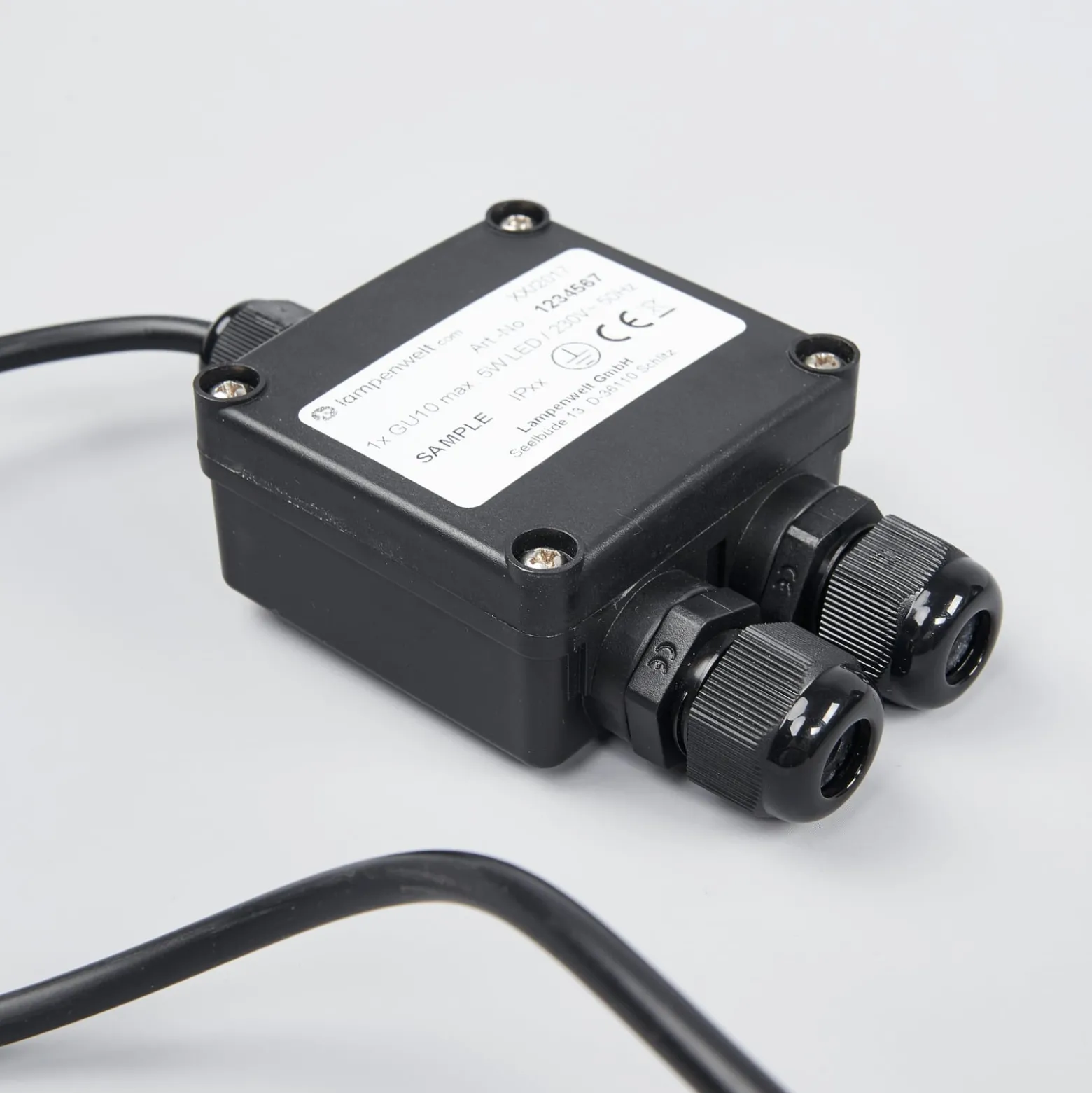 Lucande LED-Erdspießstrahler Beatrix, anthrazit, Alu, 45,7cm