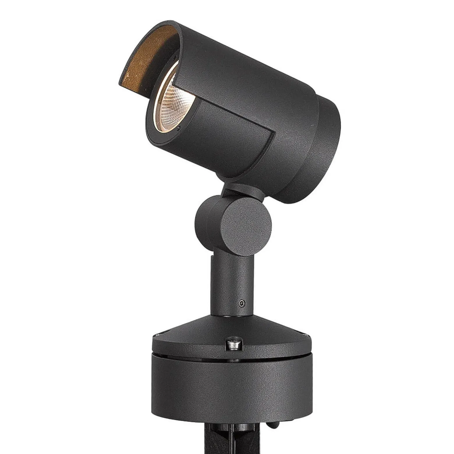 Lucande LED-Erdspießstrahler Beatrix, anthrazit, Alu, 45,7cm