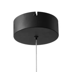 Lucande LED-Hängeleuchte Attea, schwarz, Ø 40 cm, Aluminium