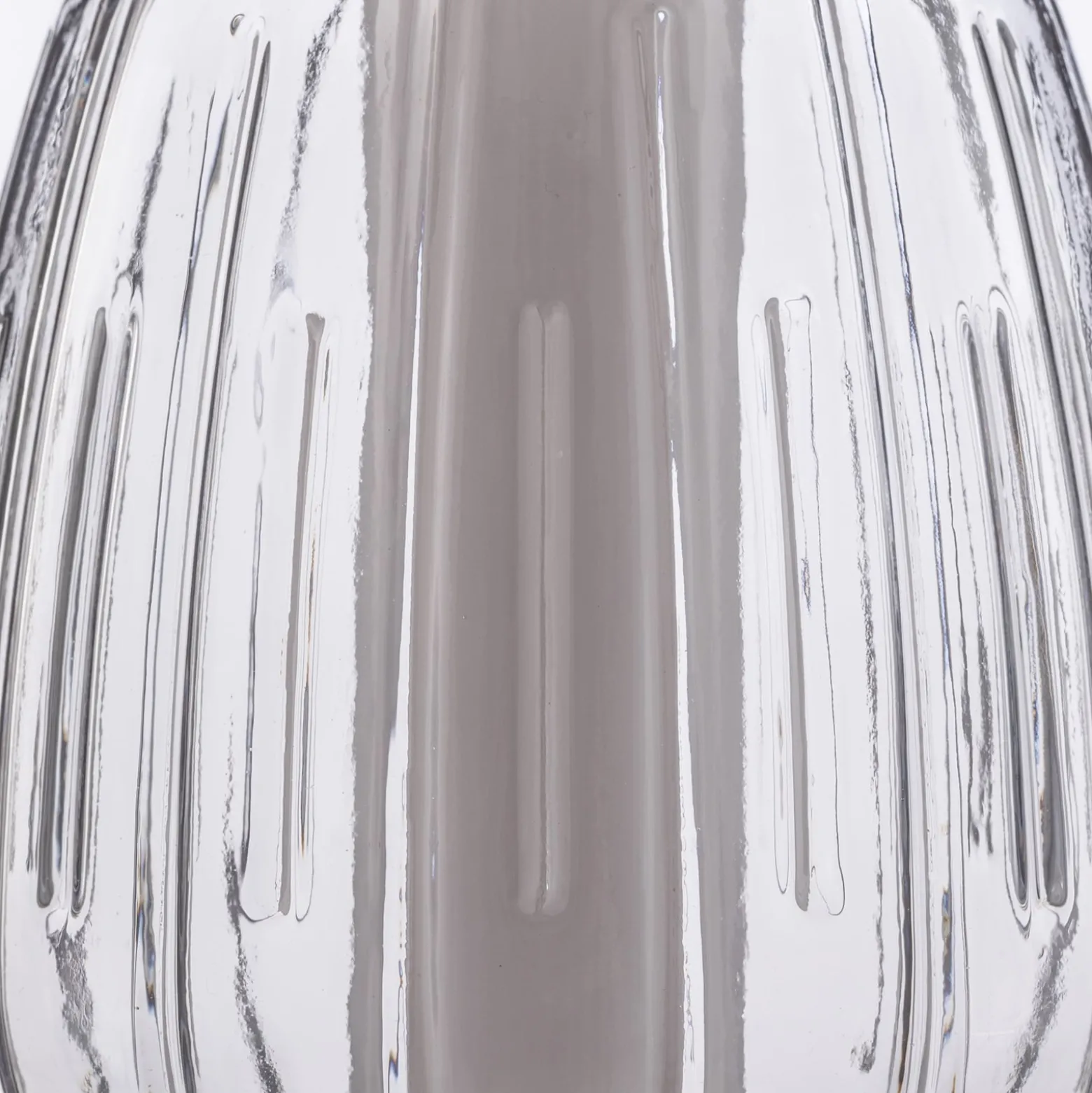 Lucande LED-Hängeleuchte Fedra, Glas, grau/weiß, Ø 17 cm