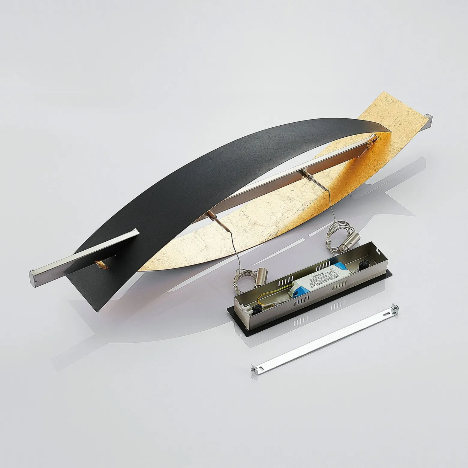 Lucande LED-Hängeleuchte Marija, 101 cm, schwarz, dimmbar