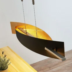 Lucande LED-Hängeleuchte Marija, 101 cm, schwarz, dimmbar