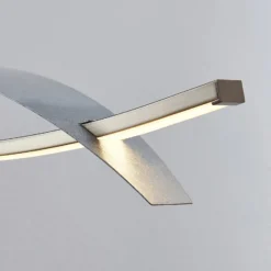 Lucande LED-Hängeleuchte Marija, 91 cm, silber, dimmbar