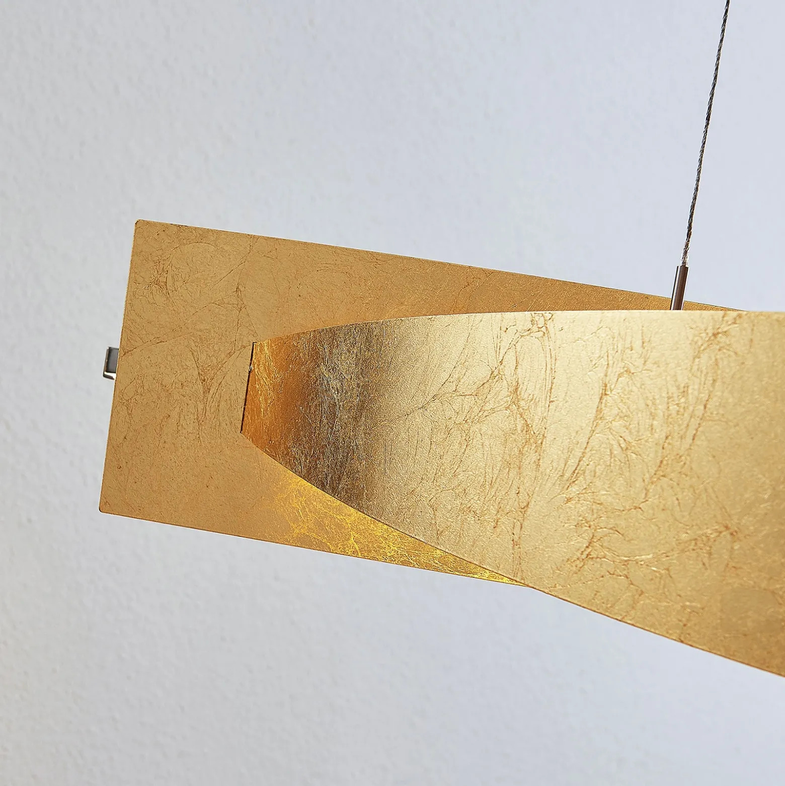 Lucande LED-Hängeleuchte Marija, 101 cm, goldfarben, dimmbar