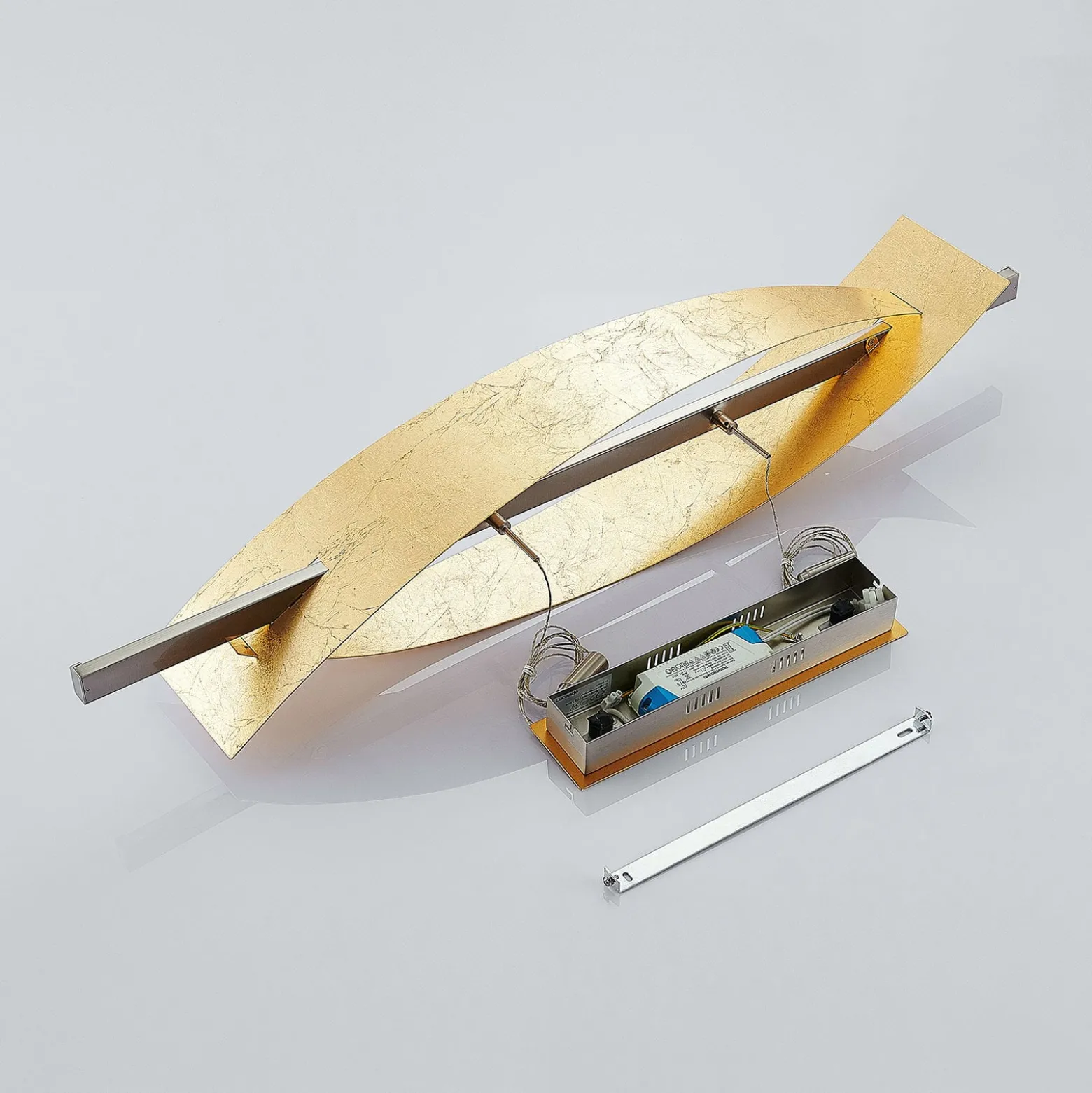 Lucande LED-Hängeleuchte Marija, 101 cm, goldfarben, dimmbar