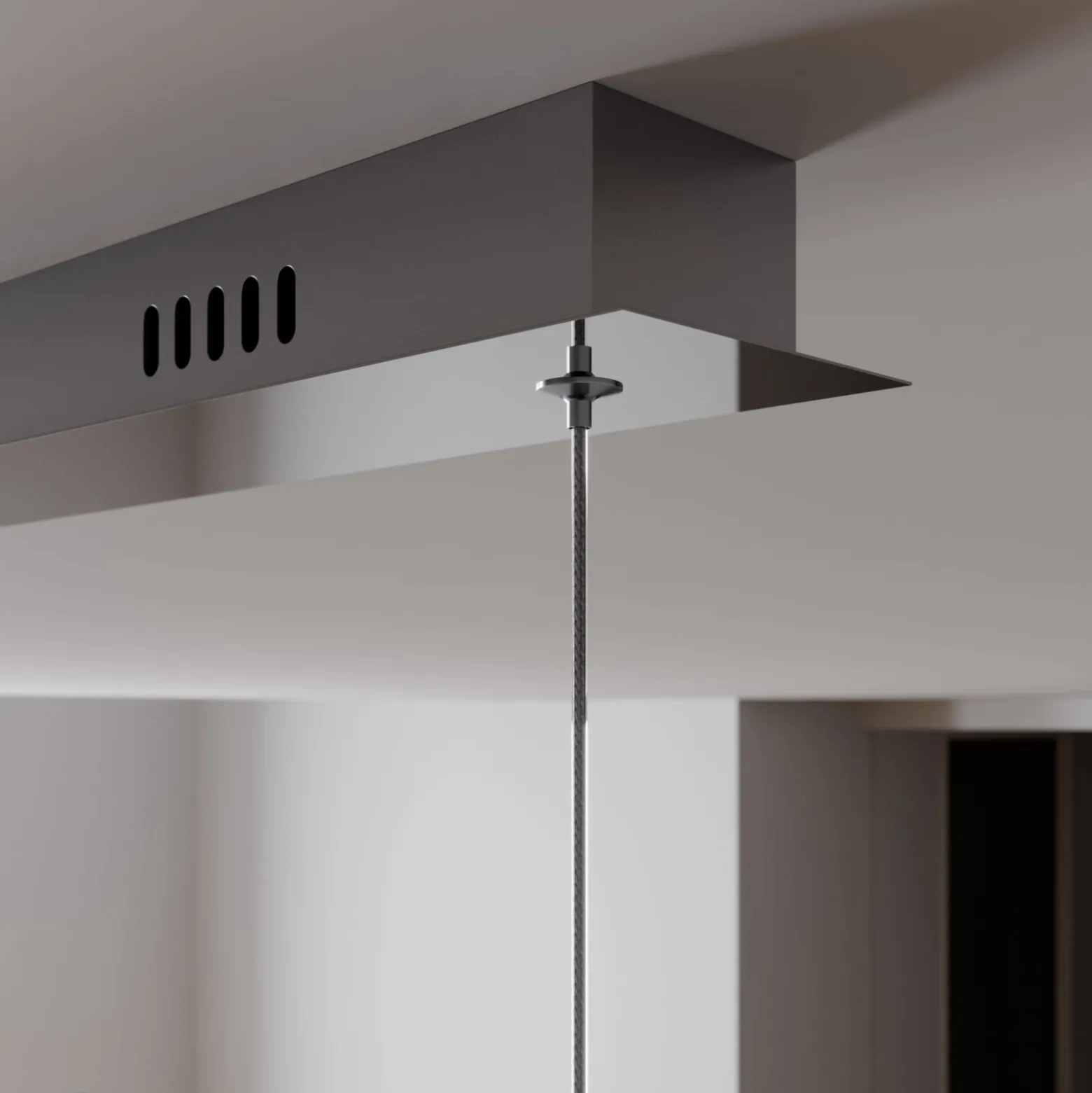 Lucande LED-Pendellampe Hayley, 96 cm, 5-flg., chrom, Glas