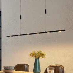 Lucande LED-Pendellampe Stakato, 120 cm, 6-flg., dimmbar