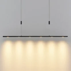 Lucande LED-Pendellampe Stakato, 120 cm, 6-flg., dimmbar
