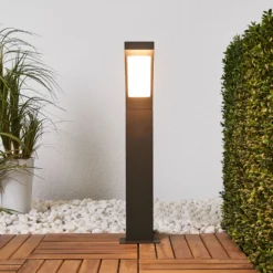 Lucande LED-Pollerleuchte Juvia, 60 cm, anthrazit, IP54