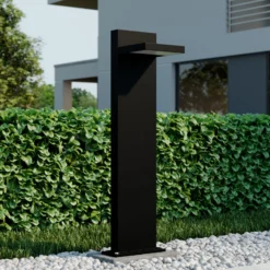 Lucande LED-Pollerleuchte Silvan, 65 cm, anthrazit, Metall