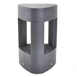 Lucande LED-Sockellampe Pirron, 20 cm, dreieckig, IP54