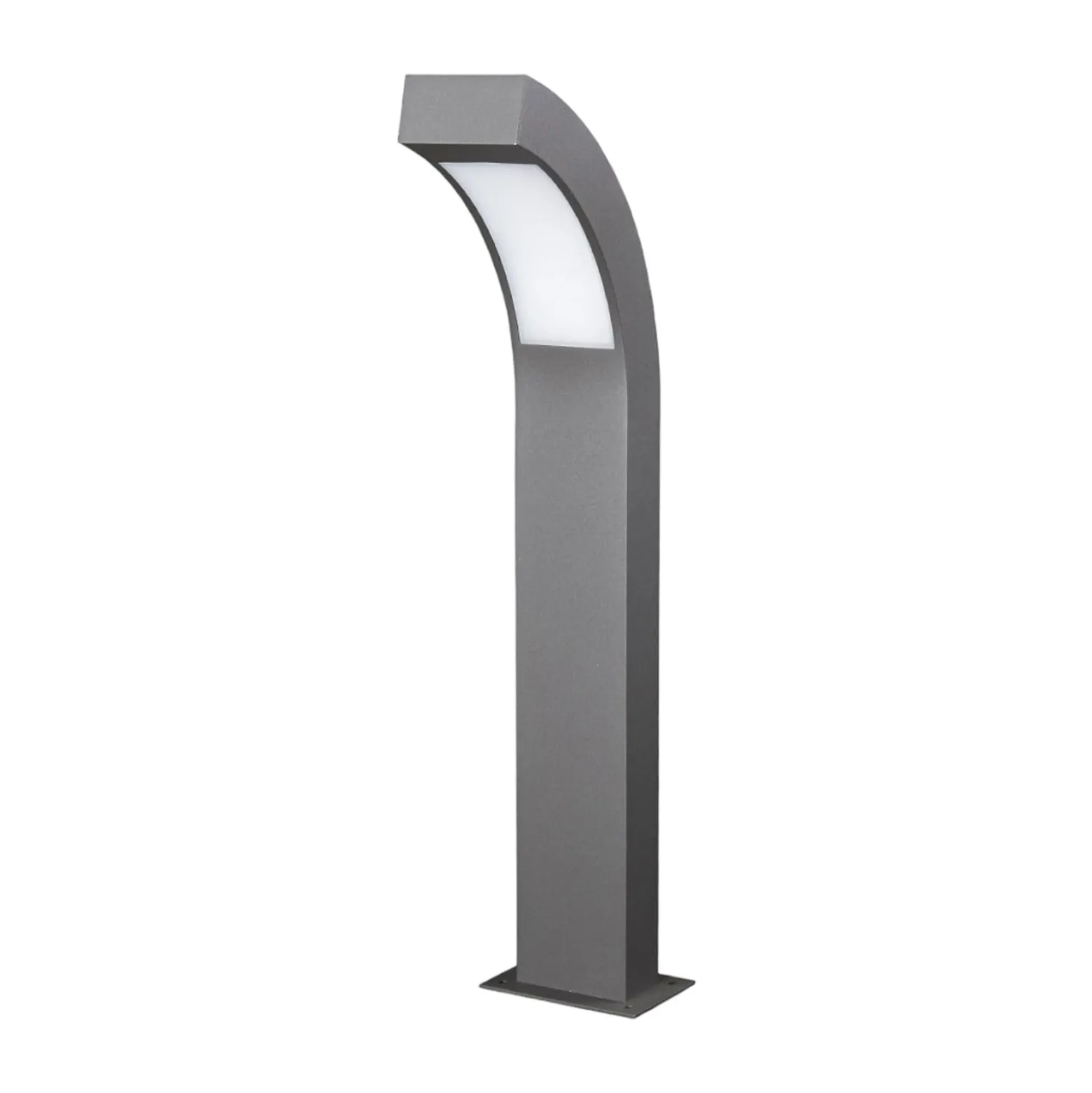 Lucande LED-Sockelleuchte Lennik, 60 cm, anthrazit, Metall