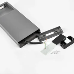 Lucande LED-Sockelleuchte Leya, 4er, 35cm, anthrazit, IP54