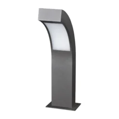 Lucande LED-Sockelleuchte Lennik, 40 cm, anthrazit, Metall