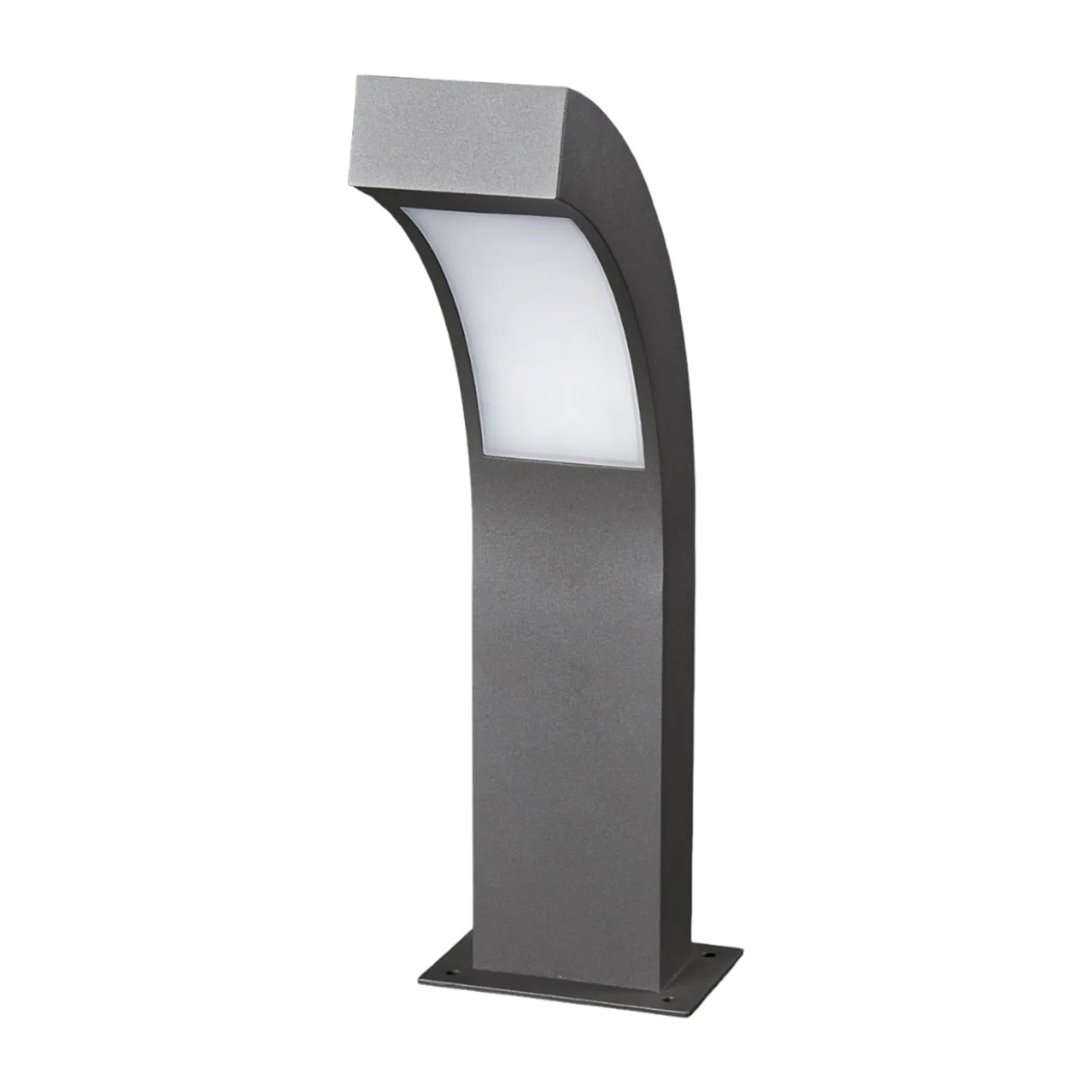 Lucande LED-Sockelleuchte Lennik, 40 cm, anthrazit, Metall