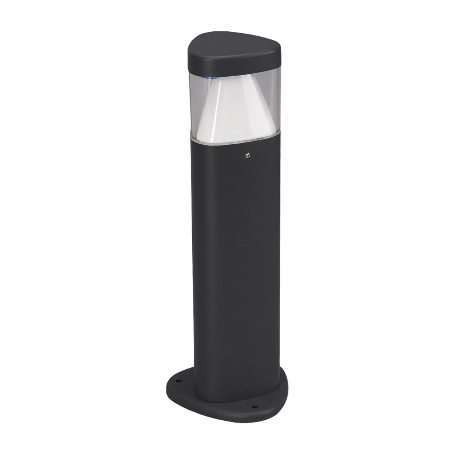 Lucande LED-Sockelleuchte Milou, Höhe 30 cm, anthrazit, Alu