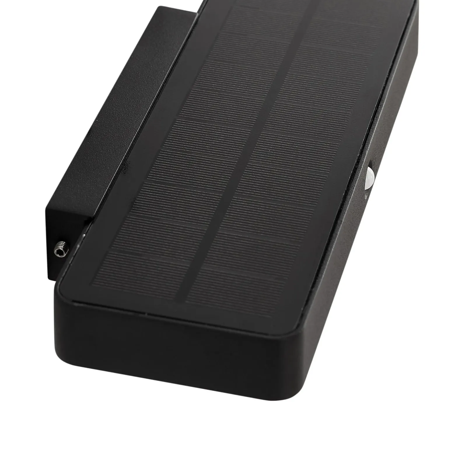 Lucande LED-Solar-Wandleuchte Tavon, eckig, schwarz, Sensor