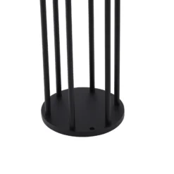 Lucande LED-Solar-Wegelampe Evelis, schwarz, Alu, Sensor