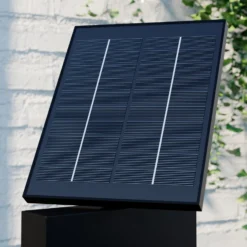 Lucande LED-Solarwegelampe Silvan, 100cm, Sensor, anthrazit