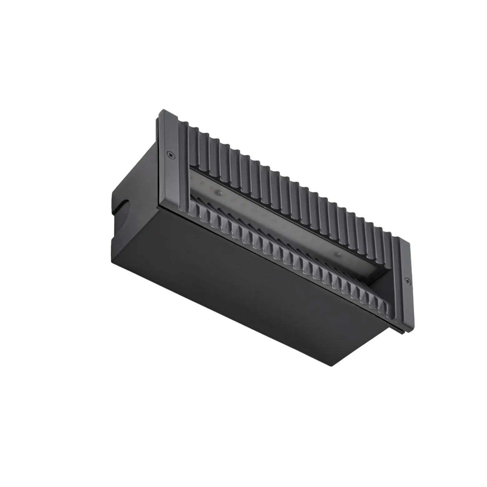 Lucande LED-Wandeinbauleuchte Tavion, 25 cm, anthrazit, IP65