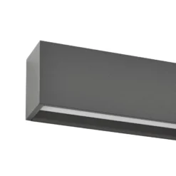 Lucande LED-Wandlampe Lengo, 100cm, anthrazit, up/down 3000K