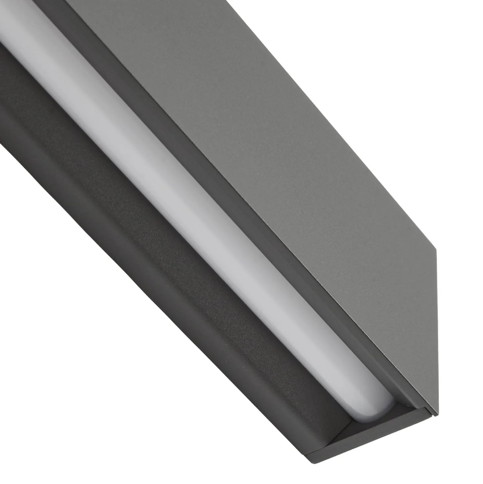 Lucande LED-Wandlampe Lengo, 100cm, anthrazit, up/down 3000K