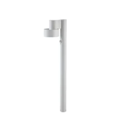 Lucande LED-Wegelampe Elune, hellgrau, Sensor, IP44, 77 cm