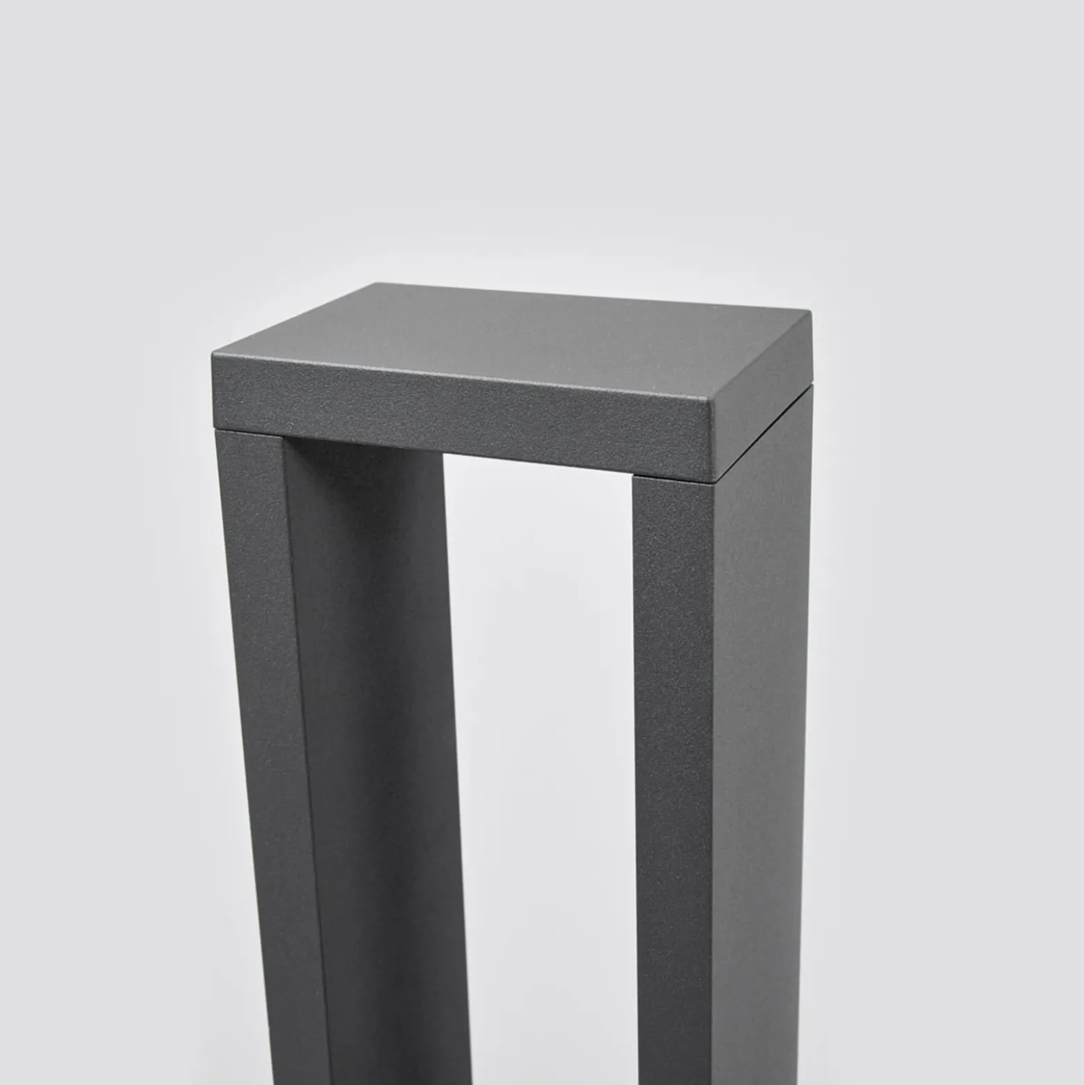 Lucande LED-Wegelampe Jupp, 60 cm, anthrazit, Metall, IP54