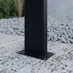 Lucande LED-Wegelampe Juvia, 100cm, anthrazit, Metall, IP54