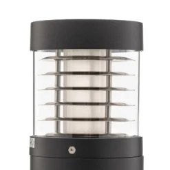 Lucande LED-Wegelampe Lucius, 65cm, anthrazit, Metall, IP54