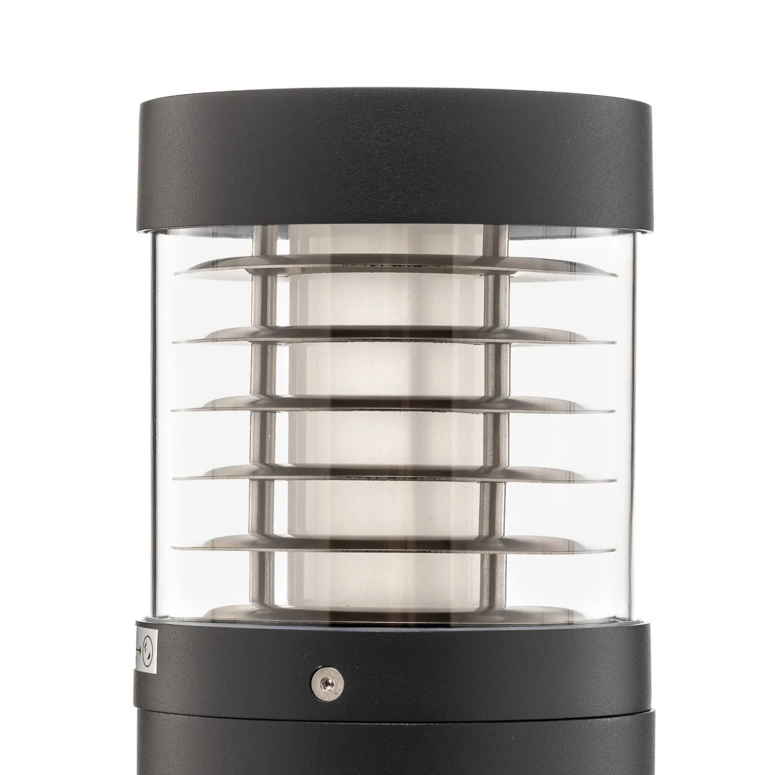 Lucande LED-Wegelampe Lucius, 65cm, anthrazit, Metall, IP54