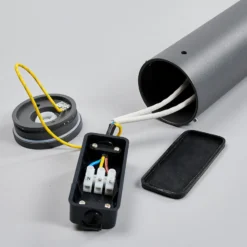 Lucande LED-Wegelampe Tomas, 75 cm, dunkelgrau, IP54