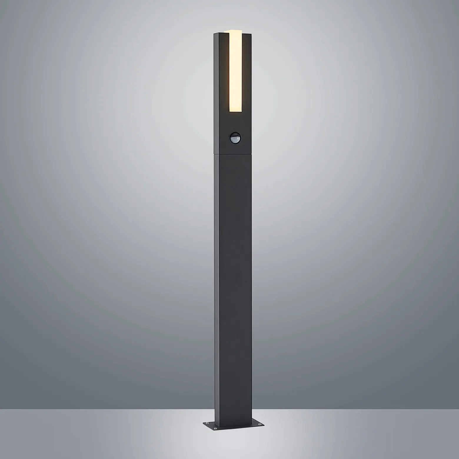 Lucande LED-Wegelampe Virgalia, Bewegungsmelder, 100cm, IP54