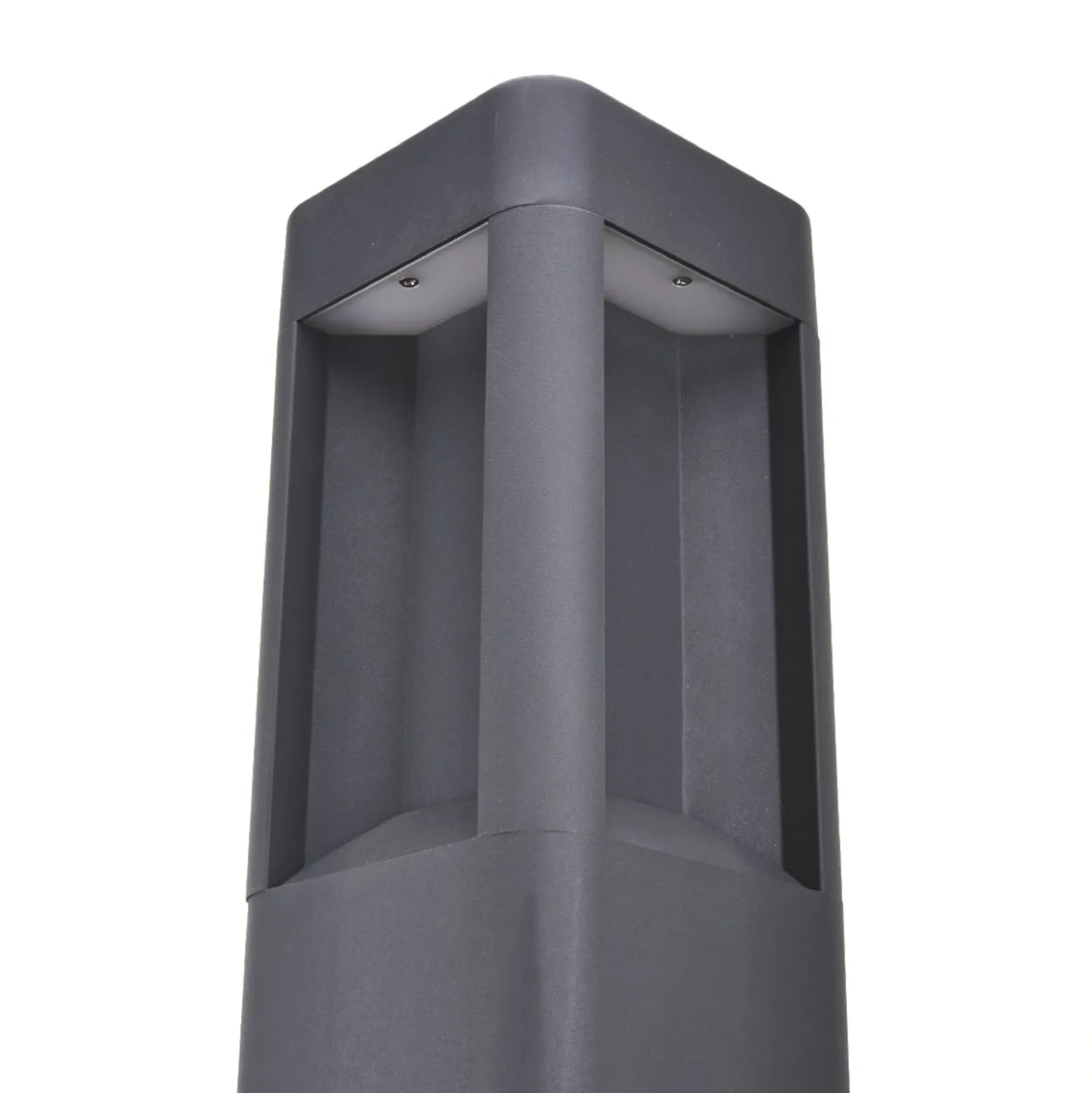 Lucande LED-Wegeleuchte Annika, anthrazit, Metall, 80 cm