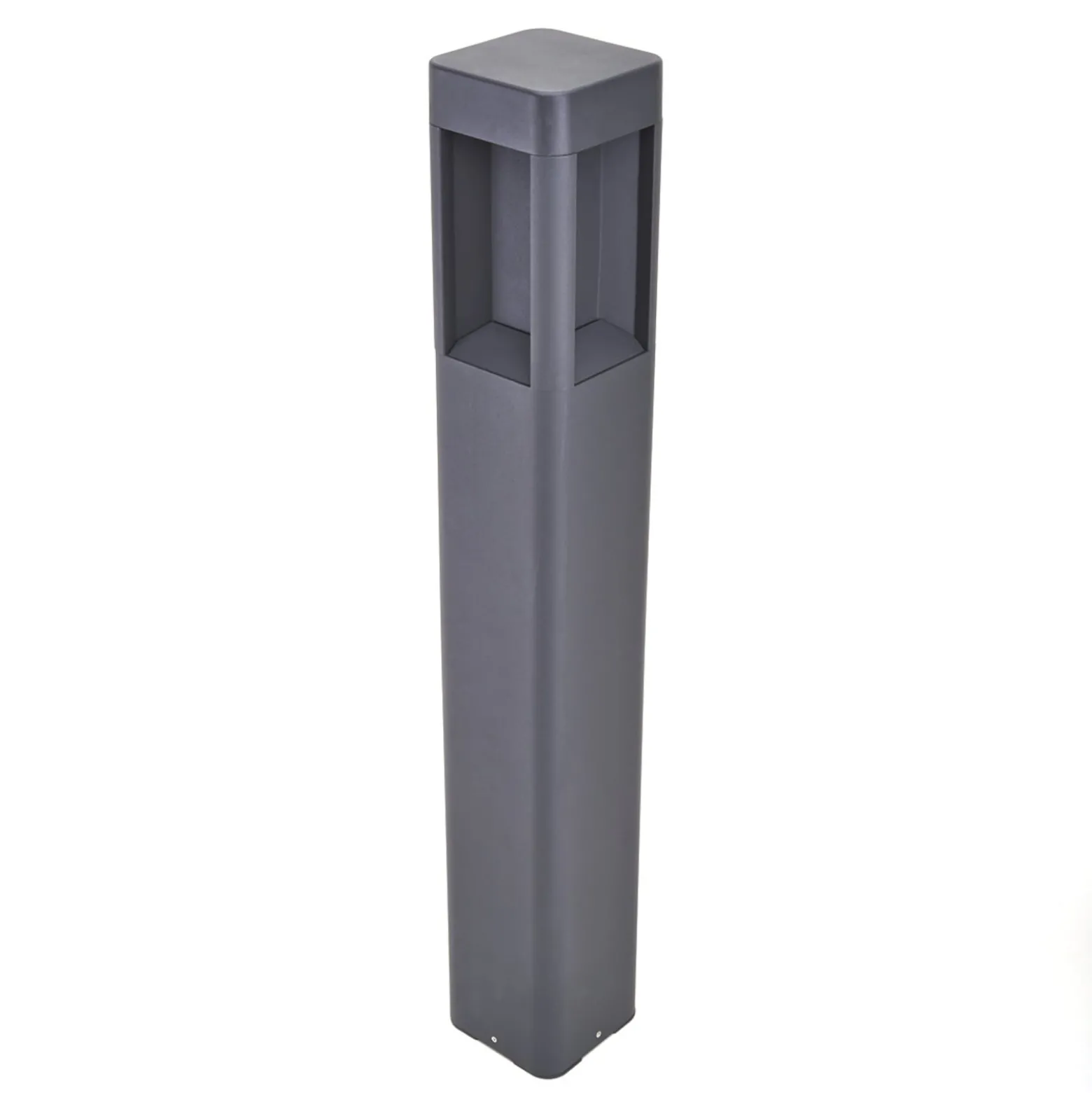 Lucande LED-Wegeleuchte Annika, anthrazit, Metall, 80 cm