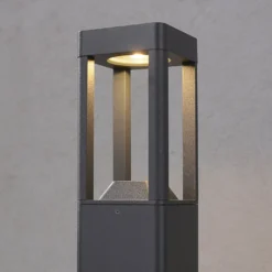 Lucande LED-Wegeleuchte Bernd, 60 cm, anthrazit, Aluminium