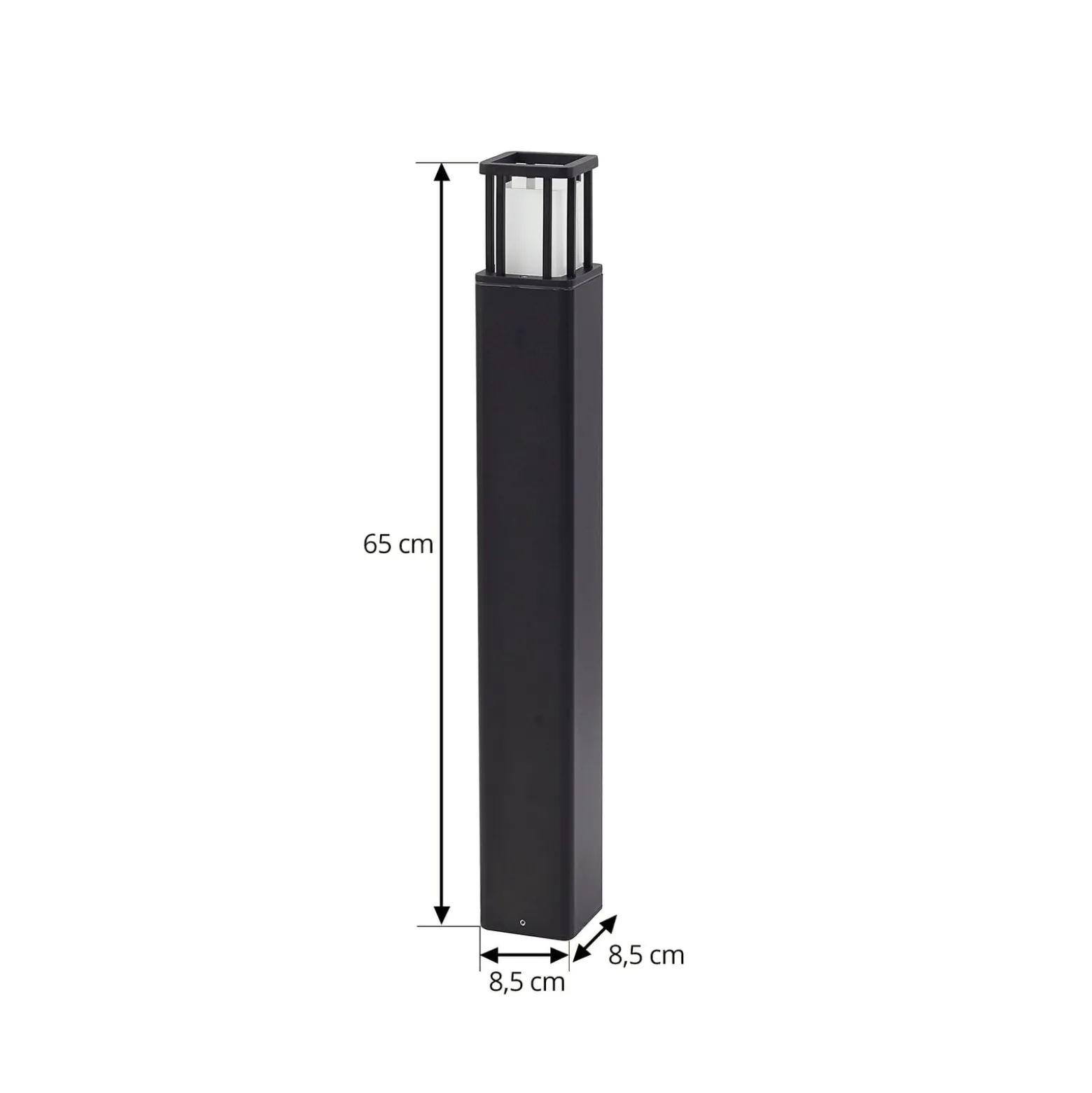 Lucande LED-Wegeleuchte Dakil, schwarz, Aluminium