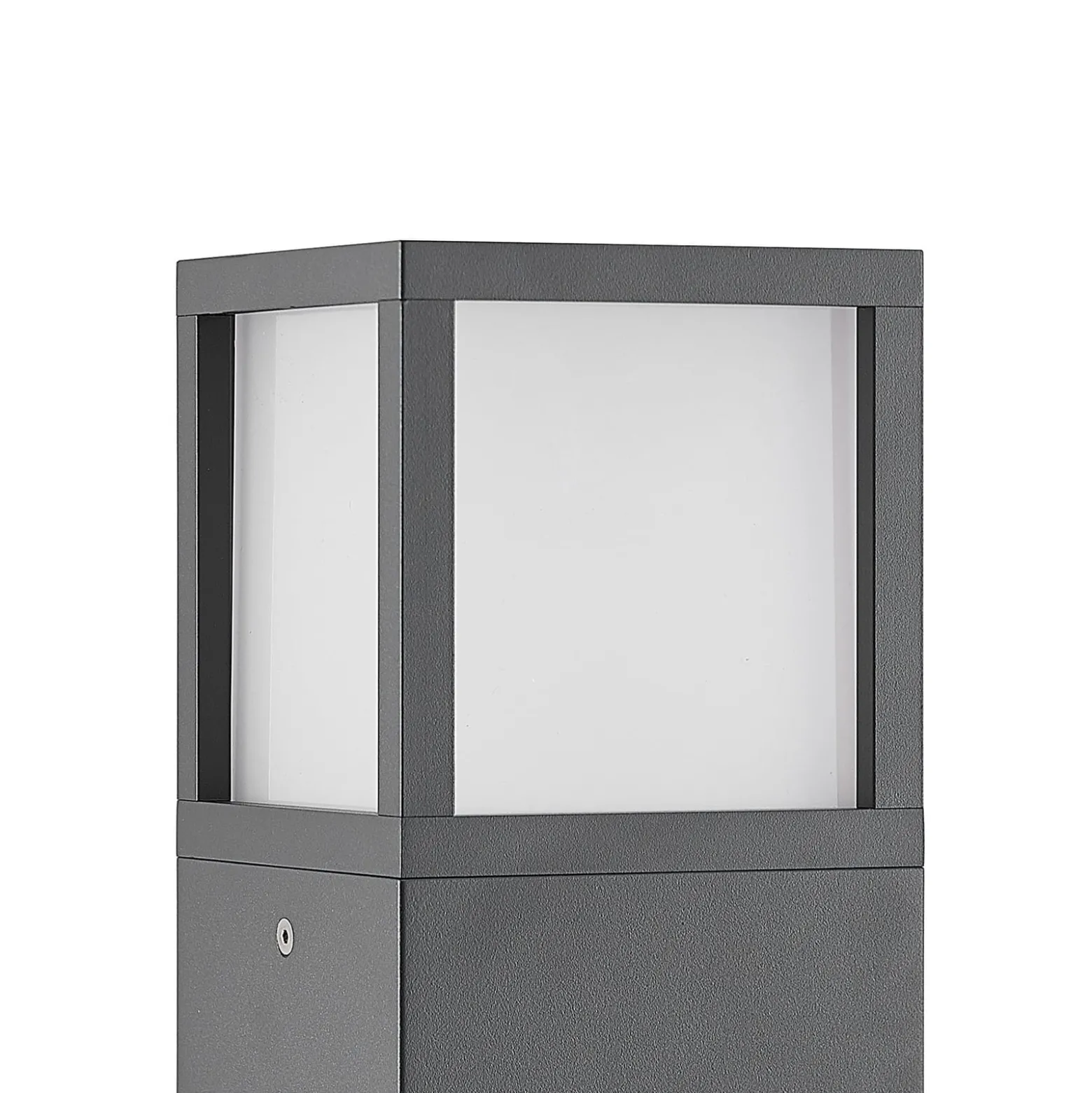 Lucande LED-Wegeleuchte Dewari, 65 cm, dunkelgrau, IP54