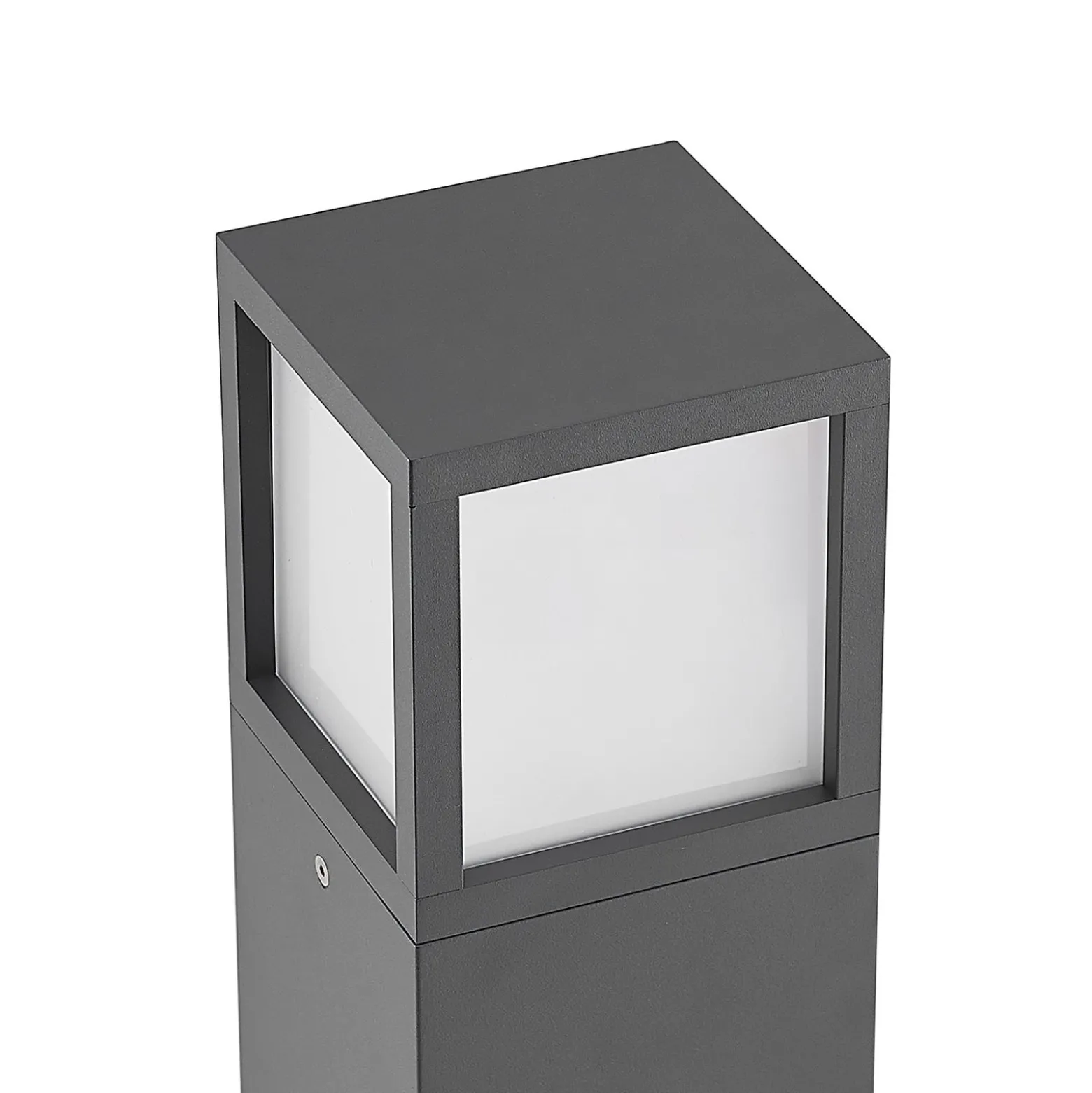 Lucande LED-Wegeleuchte Dewari, 65 cm, dunkelgrau, IP54